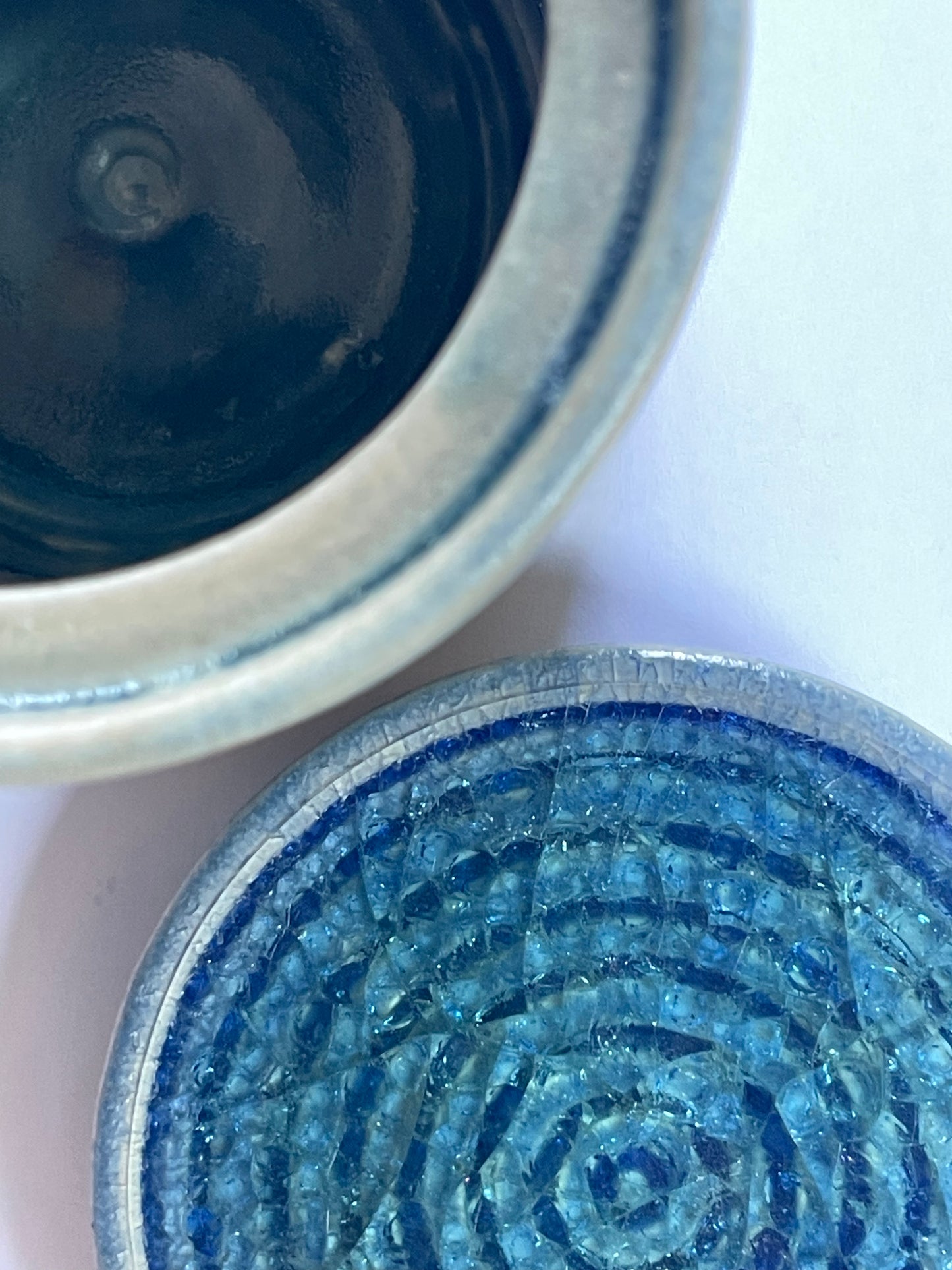 boîte en céramique - bleu Bali